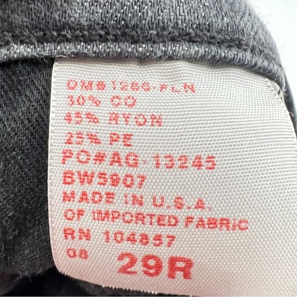 AG Adriano Goldschmied grey the Stevie Slim straight leg jeans size 29 B126 - Picture 3 of 4